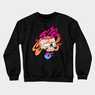 Smoking skull Crewneck Sweatshirt